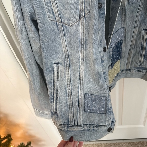 Men/Women Levi's Patchwork Denim Trucker Jacket Size 3XL - Picture 8 of 10